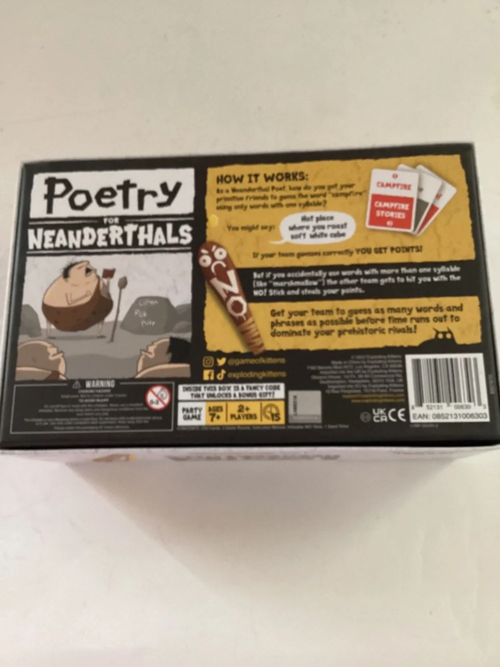 Poetry for Neanderthals Game
